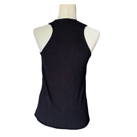 Zadig & Voltaire Jona Studded Merino Wool Cashmere Sleeveless Tank Top Size XS - Picture 3 of 7